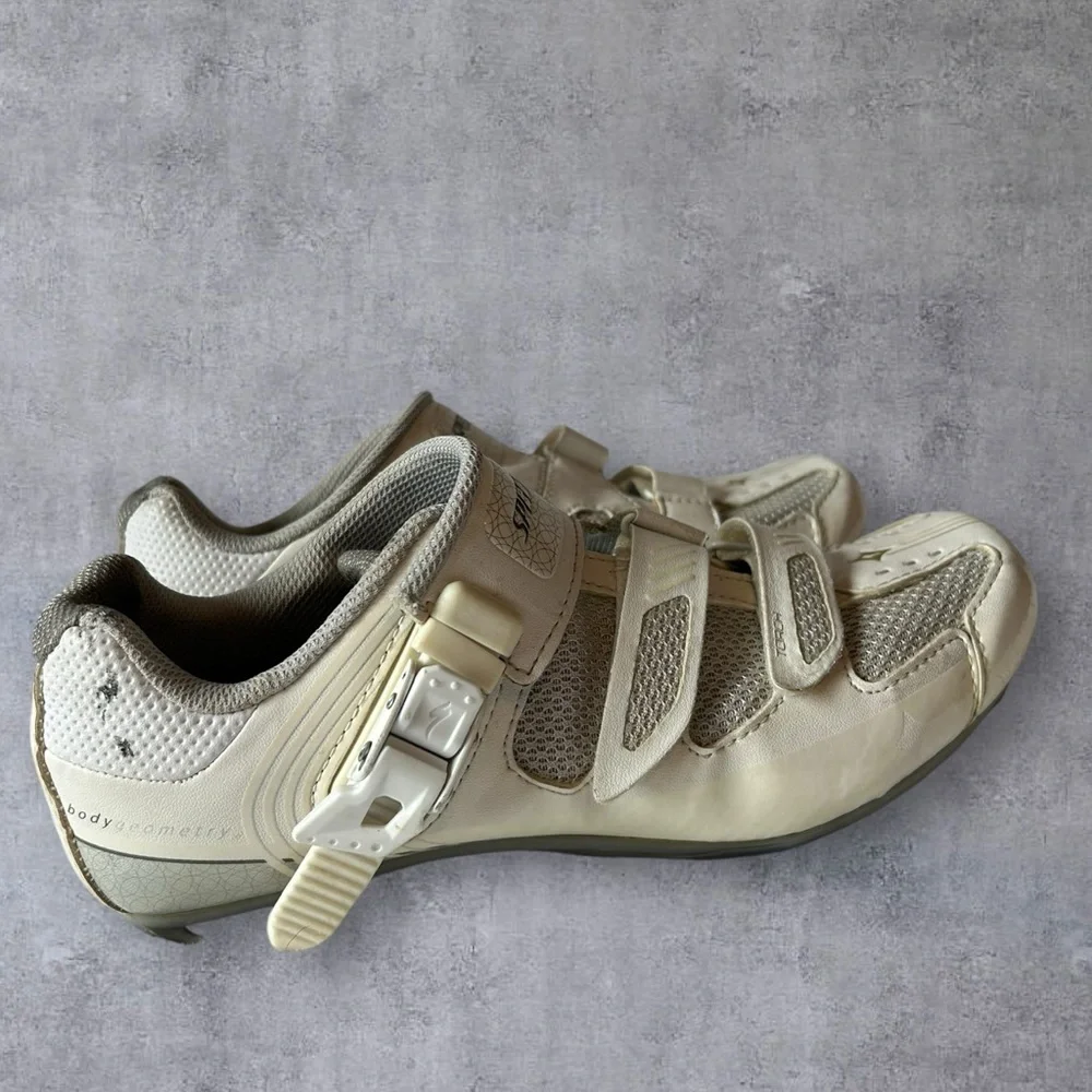 Specialized Torch Road Cycling Shoes Women 39.5 White Strap Lightweight